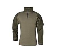 ShallGood Homme Chemises Combat Militaire Airsoft BDU Shirt Tenue Camouflage Uniforme Tactique Séchage Rapide avec Poches Coudières Manches Longues Chemise Multicam Z3 Vert L