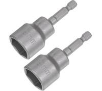 Shallho Lot de 2 clés à douille 19 mm, foret hexagonal magnétique 1/4", adaptateur de douille à six pans creux métriques, longueur 65 mm