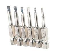 Shallho Lot de 6 embouts de tournevis triangulaires magnétiques hexagonaux 1/4" TA1.8 TA2.0 TA2.3 TA2.5 TA2.7 TA3.0 Longueur 50 mm
