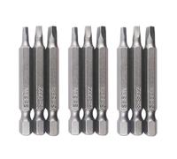 Shallho Lot de 9 embouts de tournevis hexagonaux 1/4" SQ1 SQ2 SQ3 à tête carrée en acier S2 - Embouts de tournevis carrés magnétiques - Outil manuel électrique - 50 mm