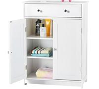 Shally Dogan Armoire de Salle de Bain, Bois d'ingénierie, Blanc, 60 x 30 x 80 cm