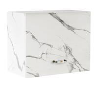 Shally Dogan Armoire Murale à Rabats spacieuse en Bois, Armoire Murale à Rabat, Dimensions 60 x 32 x 49 cm (marbre)