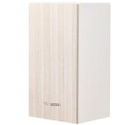 Shally Dogan Armoire Murale Suspendue en Bois avec Porte Simple 1 étagère et 2 Compartiments, Armoire Murale spacieuse et résistante, Dimensions 40 x 32 x 72 cm (Orme)