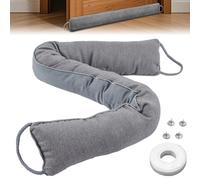 Shallyong Boudin de Porte Isolant Froid, 93cm Boudin de Porte, Bas de Porte Isolant pour Bas de Porte avec Anneau de Traction, Joint étanche à l'air, Isolation et Insonorisation
