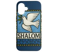 Shalom Dove Peace Jewish Holidays Hashana Pâque Coque pour iPhone 16