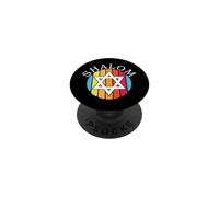 Shalom Rétro Étoile de David Juif Peace Design PopSockets PopGrip Adhésif