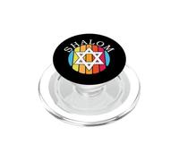 Shalom Rétro Étoile de David Juif Peace Design PopSockets PopGrip pour MagSafe
