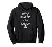 Shalom Salam Panneau de paix hébreu arabe Sweat à Capuche