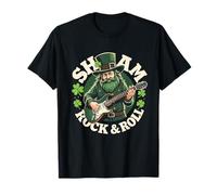 Sham Rock and Roll Guitar Lover Funny Day T-Shirt