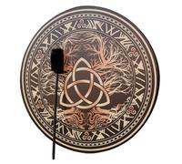 Shaman Drum - Tambour rituel de 30,5 cm, percussion à cadre fait à la main, outil de résonance profonde | Tambour de musique spirituel chamanique pour, méditation, cérémonie de réflexion