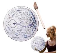 Shaman Spirituel - Dimmateur Ettnic Percusion Instruments With Stick | Meditation Yoframe Music Tools for Druga, Adulte, Mallet Spirituel Spiritual Healing Chamanique Instru