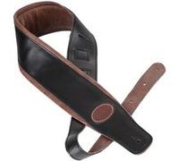 Shaman Standard 05 courroie en cuir noire avec rembourrage brun lisse G