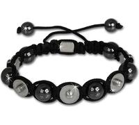Shamballa bracelet original Sterlinx avec 5 montures sphériques en acier inoxydable D2SHA51