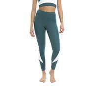 Shambhala Barcelona Prani Legging/Filet de Sport en Polyester recyclé pour Femme, Vert et écru, Extra Large