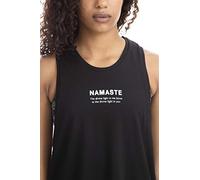 Shambhala Barcelona Zoe Tank-Namaste/T-Shirt sans Manches pour Femme Noir Extra Large