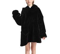 Shamdon Home Collection Sweat à Capuche Surdimensionné pour Enfants,Sweat-Shirt Couverture Portable pour Fille Garçon,Pull à Capuche Polaire Sherpa avec Poche Enfant Ado