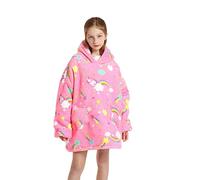 Shamdon Home Collection Sweat Plaid Enfant Pull Plaid Oversize,Sweat à Capuche pour Filles et Garçons, Super Douce et Chaude Pull à Capuche, Cadeau Cosy pour Enfants,Taille 5-15 Ans