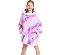 Shamdon Home Collection Sweat Plaid Enfant Pull Plaid Oversize,Sweat à Capuche pour Filles et Garçons, Super Douce et Chaude Pull à Capuche, Cadeau Cosy pour Enfants,Taille 5-15 Ans