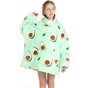 Shamdon Home Collection Sweat Plaid Enfant Pull Plaid Oversize,Sweat à Capuche pour Filles et Garçons, Super Douce et Chaude Pull à Capuche, Cadeau Cosy pour Enfants,Taille 5-15 Ans