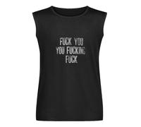 Shameless Inspired Fuck You You Fucking Fuck Men's Vests Tank Tops O-Neck 100% Cotton Undershirts Unisex Sleeveless T-Shirt S