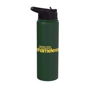 Shameless Logo Green Stainless Steel Insulated Water Bottle