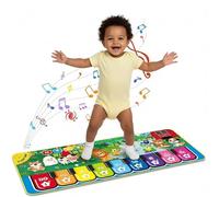 SHAMIMOU Tapis Musical Bébé - Tapis de Danse Interactif avec Lumières & Sons - Piano Mat | Éveil Sensoriel et Motricité | Dès 24 Mois | Cadeau d'anniversaire de Noël pour bébés 2 3 4ans