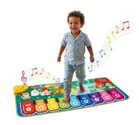 SHAMIMOU Tapis Musical Enfant 110x43cm Piano Interactif 10 Sons Dès 3 Ans | Pack complet certifié CE. 5 fonctions, 9 touches, 10 sons d'animaux. Inclus : tournevis et notice FR. Éveil psychomoteur.
