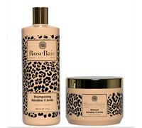 Shampoing 500 ml + Masque 500ml RoseBaie - Amla X Kératine, Shampoing 500 ml + Masque 500ml