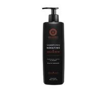 Shampoing 500ml + Masque 500ml + Sérum 100ml Kera Queens - Trio Ricin et Kératine, Shampoing 500ml