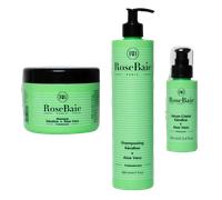 Shampoing 500ml + Masque 500ml + Sérum 100ml RoseBaie - Aloe Vera et Kératine, Shampoing 500ml + Masque 500ml + Sérum 100ml