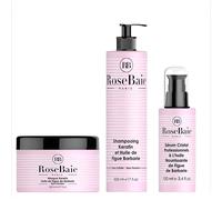 Shampoing 500ml + Masque 500ml + Sérum 100ml RoseBaie - Figue de Barbarie et kératine, Shampoing 500ml + Masque 500ml + Sérum 100ml