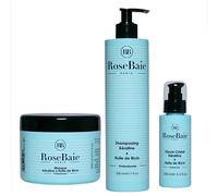 Shampoing 500ml + Masque 500ml + Sérum 100ml RoseBaie - Huile de Ricin et Kératine, Shampoing 500ml + Masque 500ml + Sérum 100ml