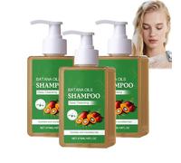 Shampoing à L'Huile De Batana, Soin Capillaire Contre La Chute De Cheveux, éLimine Les Pointes Fourchues, Hydrate Et Favorise La Croissance Des Cheveux, Shampoings à L'Huile De Batana (3 PCS)
