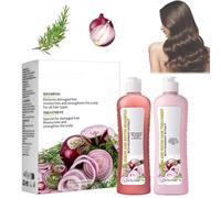 Shampoing à l'oignon, à la biotine et au romarin avec après-shampoing, ensemble de shampoing pour le soin des cheveux, shampoing doux et nourrissant avec après-shampoing, pour tous les types de cheveu