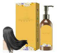 Shampoing à unique aux herbes florales - Colorant - botanique - Traitement des couleurs - Formule de couverture grise douce - Après-shampoing nutritif - 300 ml - Rétention naturelle des