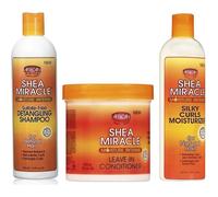 SHAMPOING African Pride - Lot de trois soins capillaires Shea Miracle - shampoing d&eacute m&ecirc lant 355 ml-apr&egrave s-sham1478