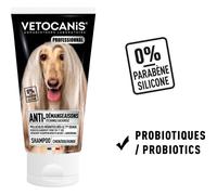 Shampoing anti-démangeaison pour chien - VETOCANIS - 300 ml - 0% paraben - 0% silicone - Probiotiques apaisants