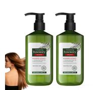 Shampoing bio au romarin pour la croissance des cheveux, shampoing épaississant, shampoings naturels au romarin pour fortifier et épaissir cheveux, sans sulfate pour chev/eux fins et clairsemés (2PCS)