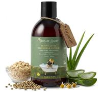 Shampoing Chien Bio pour Chiens - Aloe Vera & Avoine - Shampoing Chien Peau Sensible Vegan, Naturel & Cruelty Free - Anti Odeur - Pelage Brillant - Polis Longs - Polis Courts - Pelage Blanc - 300ml