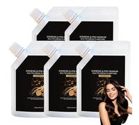 Shampoing clarifiant au ginseng et au polygonum multiflorum, nettoyant capillaire léger et non gras, shampoing hydratant longue durée pour le cuir chevelu, soin quotidien tous types de cheveux. (5PCS)