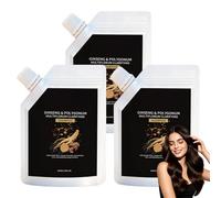 Shampoing clarifiant au ginseng et au polygonum multiflorum, nettoyant capillaire léger et non gras, shampoing hydratant longue durée pour le cuir chevelu, soin quotidien tous types de cheveux. (3PCS)