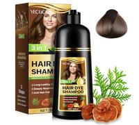 Shampoing Colorant Chatain Shampoing Cheveux Colorés Instantanée, Teinture Cheveu Couleur Cheveux Chatain Foncé Naturelle Hair Dye Shampoo 3 en 1,hair Color Teinture fur Femme Homme 500ml
