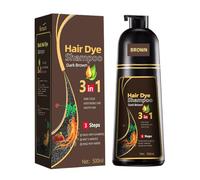 Shampoing Colorant, Dark Brown Hair Dye Shampoo 3 In 1, Shampooing Teinture Instantanée Pour Cheveux, Pour Hommes Et Femmes, 500ml, Dark Brown