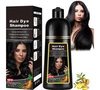 Shampoing Colorant Noir, 3 En 1 Shampooing Teinture Cheveux Instantanée, Couleur Longue Durée - 500 Ml - Shampoing Colorant Pour Cheveux Gris Pour Hommes Et Femmes
