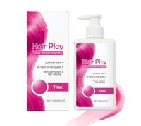 Shampoing coloration cheveux bleu,Shampooing Teinture Cheveux Blancs Instantanée,pour une coloration capillaire temporaire à domicile, simple et facile à réaliser, pour un gain de temps (Pink)