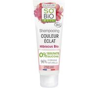Shampoing Couleur Cheveux colorés ou méchés Hibiscus Bio et silicone SO BIO ETIC - Le tube de 250 mL Lot De 3 - Par Lot