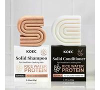 Shampoing Et Apres-Shampoing A L'eau De Riz Pour La Croissance Des Cheveux - Shampoing Et Apres-Shampoing Solides Pour Renforcer Les Cheveux - Shampoing Et Apres-Shampoing A L'eau De Riz