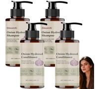 Shampoing et après-shampoing à l'hydrolat d'oignon, enrichis en biotine et en romarin, pour un soin quotidien doux et des cheveux souples et faciles à coiffer. Réduit la casse, apporte (2 pièces)