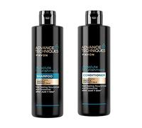 Shampoing et après-shampoing Advance Techniques - A l'huile d'argan marocaine - Nourrit à 360 - 2 flacons de 250 ml