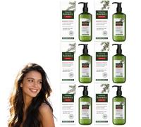 Shampoing et après-shampoing fortifiants au romarin, essences végétales douces, soin hydratant quotidien doux et végan, fini lisse et brillant naturel pour cuir chevelu sec, soin unisexe pour (PCS3)